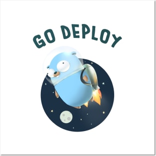 Golang Gopher Go Deploy Posters and Art